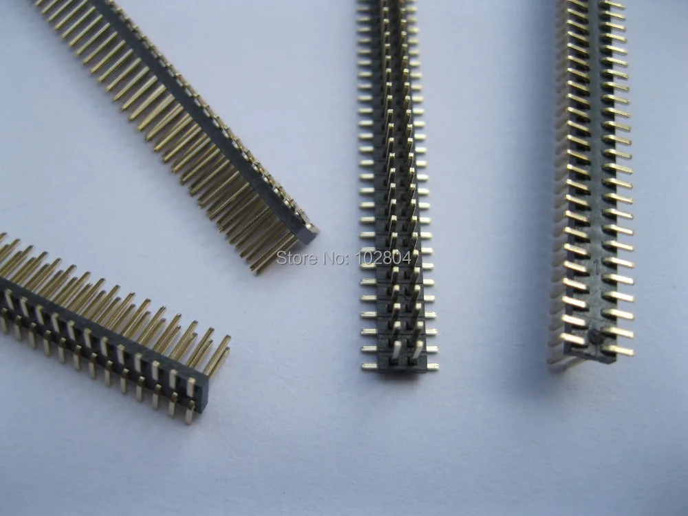 100 шт. Позолоченный SMD SMT шаг 1 27 мм хрупкий штырьковый разъем 2x40 80pin двухрядная