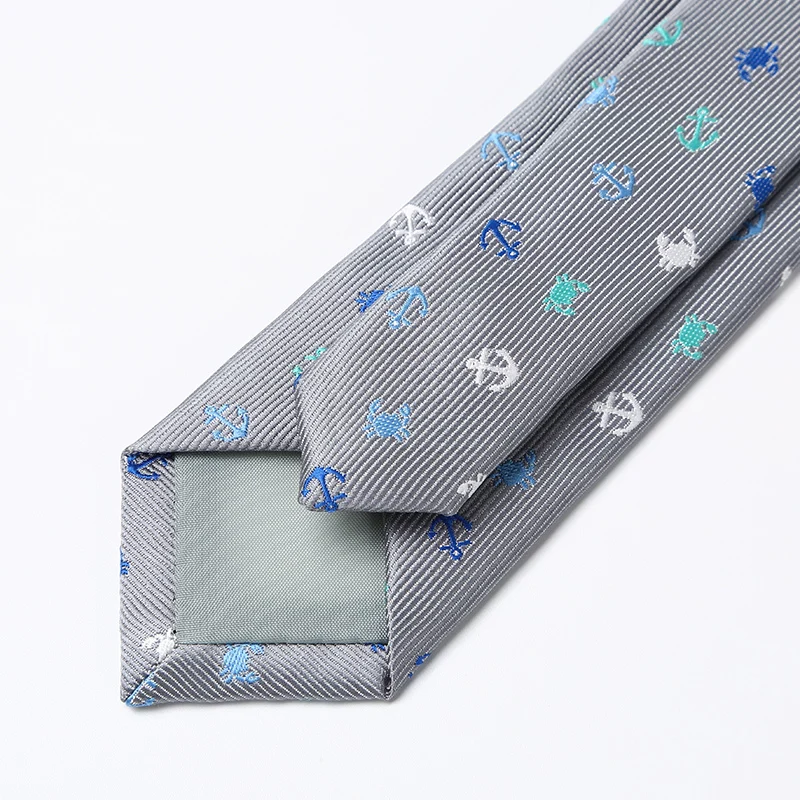 Brand New Men's High Quality Print 5CM Slim Neckties Romantic Wedding Groom Grey Tie Student Interview Neck for Men | Аксессуары для