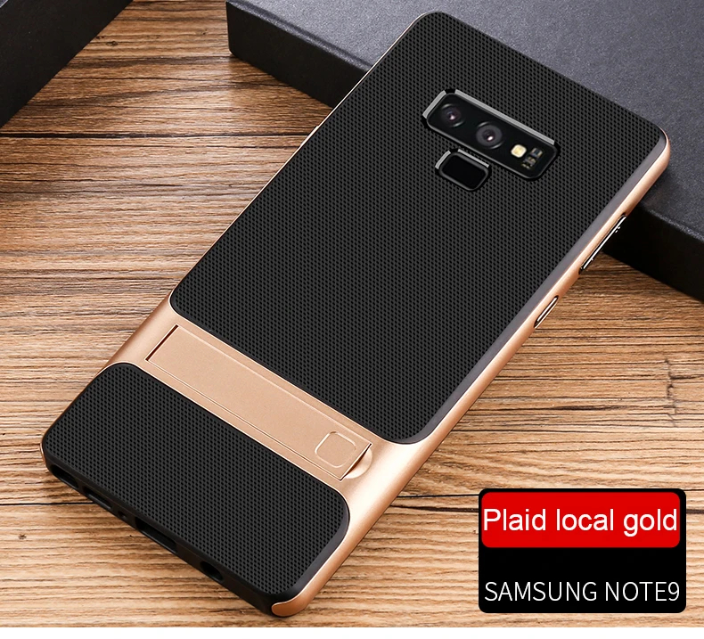 Силиконовый чехол для мобильного телефона, чехол-подставка для samsung Galaxy Note 9, чехол, противоударный, 360, защитный, 3D, гибридный, PC Note9, Fundas Capa, корпус