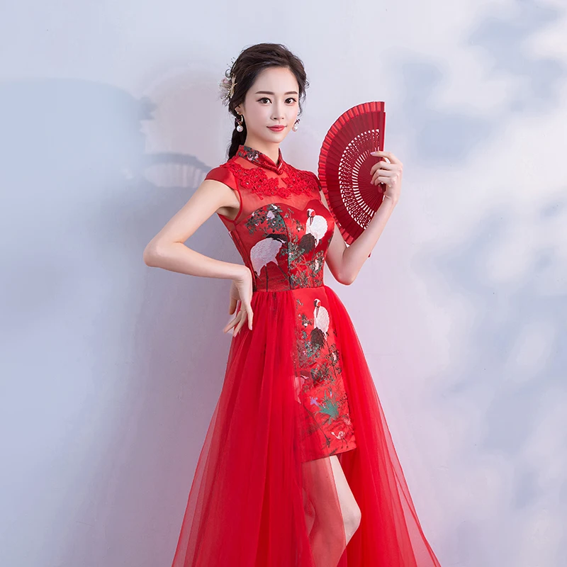 Китайский стиль свадебное длинное Cheongsam ретро сексуальное тонкое вечернее платье вечерние платья свадебное платье Qipao модная Дамская одежда Vestido фиолетовый