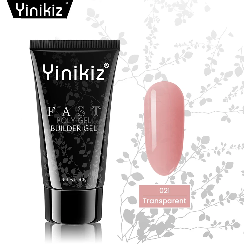 021 Yinikiz 17 цветов 30 мл строительный гель для полировки ногтей лак для ногтей Удлинительный УФ-гель светодиодный поли гель прозрачный Прозрачный Непрозрачный - Цвет: 021