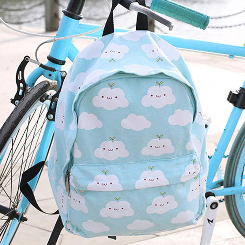 Harajuku Стиль Для женщин рюкзак с облаками в Корейском стиле новый дизайн милые