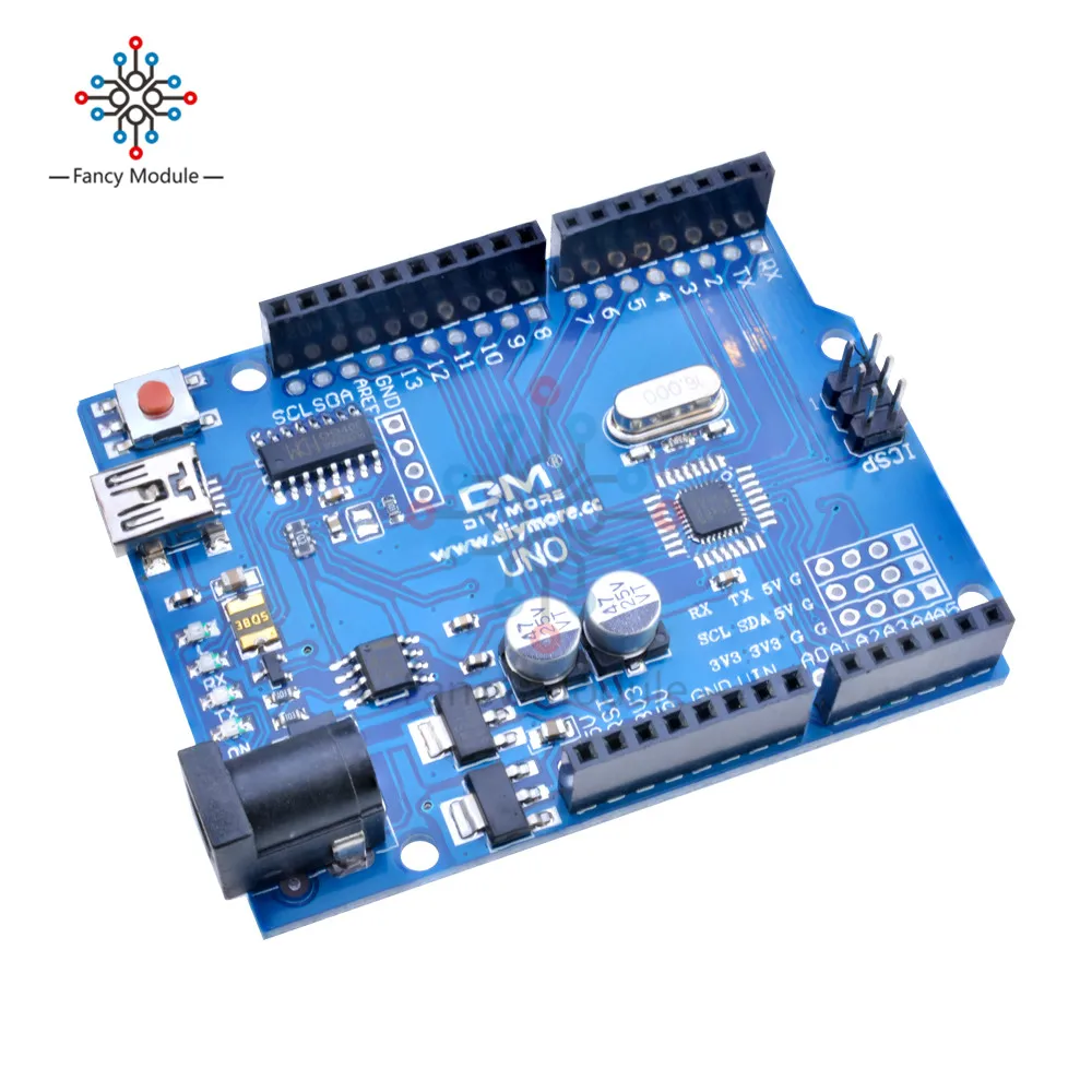 Плата USB UNO R3 ATmega328P CH340G микроконтроллер CH340 сменный ATmega16U2 без кабеля USB|microcontroller