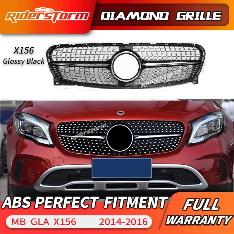 Алмазный гриль подходит для GLA класса X156 Алмазная Передняя решетка Mercedes benz GLA180