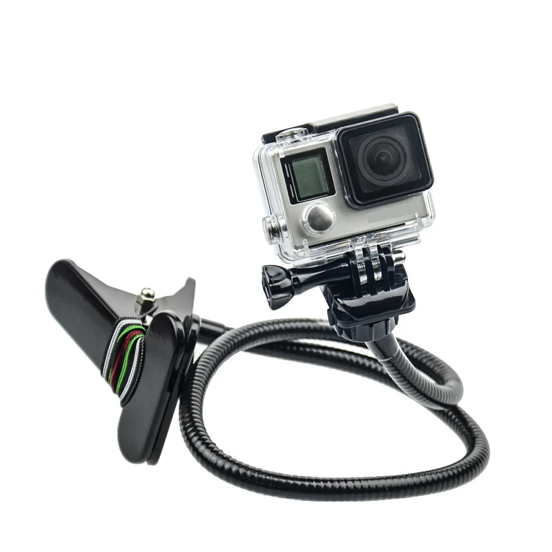 Регулируемый зажим с удлинителем гусиная шея 68 см гибкий для Gopro Hero 7 6 5 4 3 SJCAM SJ4000