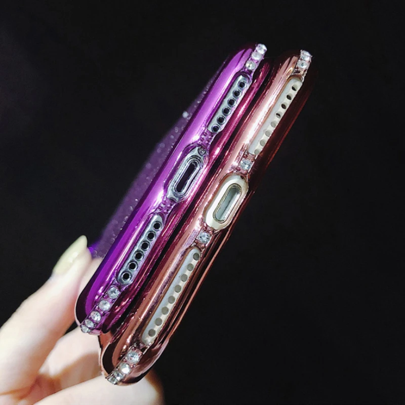 Диаманта Bling ТПУ блестки чехол для Xiaomi mi A2 Lite 6X8 9 SE Lite Max 3 CC9 e Крышка для Red mi 5 6plus 7A Note 8 5 7 K20 Pro