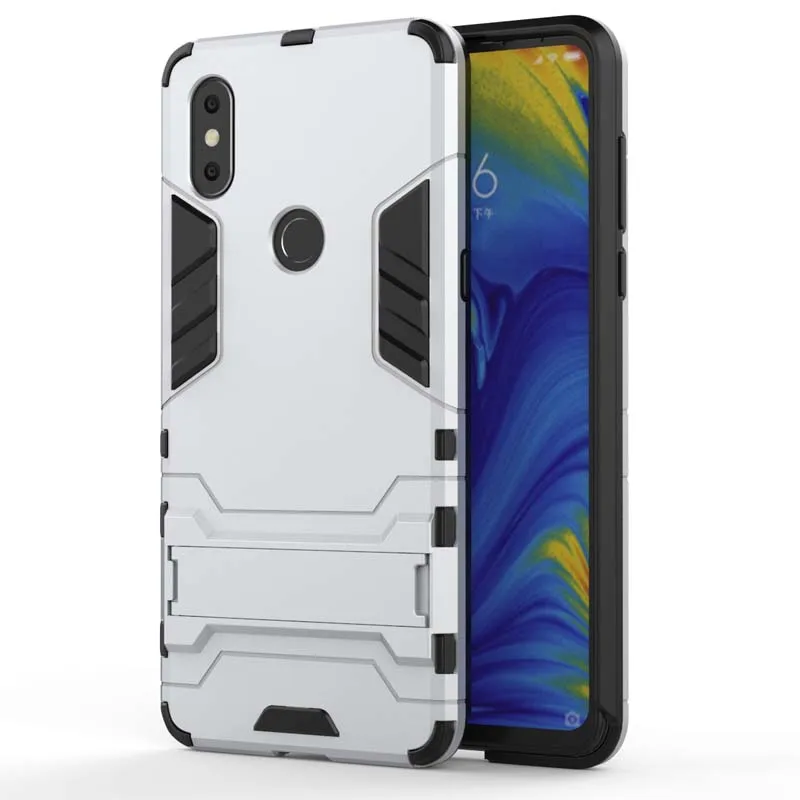 XSDTS защитный противоударный чехол для Xiaomi mi X 3 Max 2 2s PC+ TPU Железный человек 3D защитный чехол для телефона чехол - Цвет: Silvery
