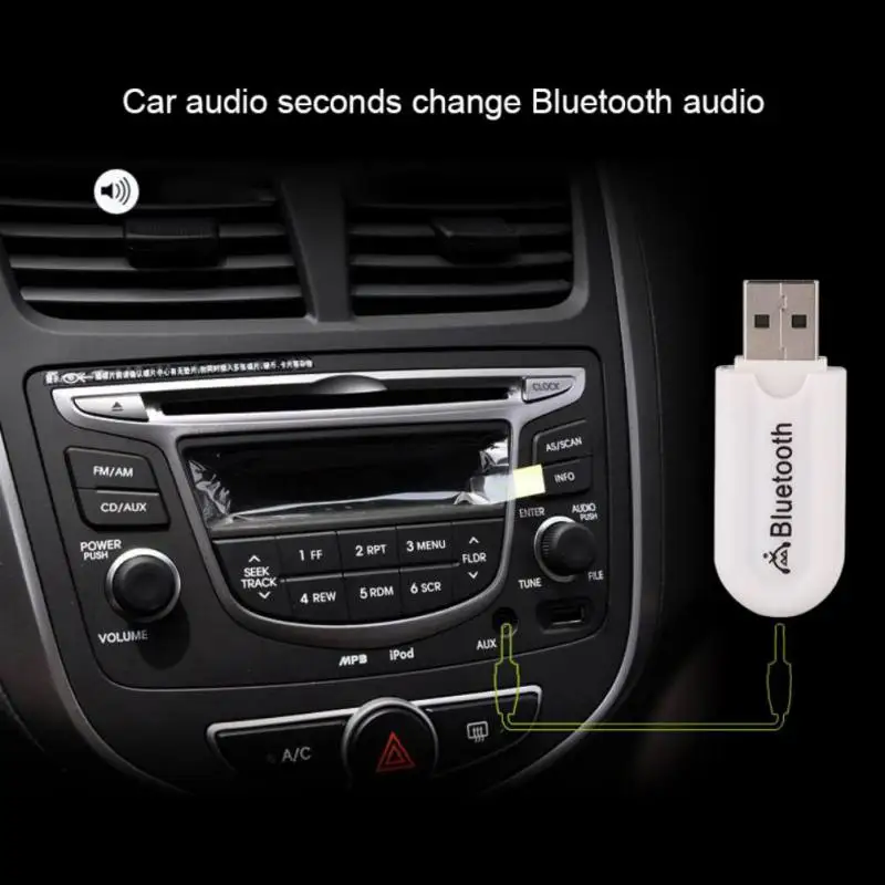 EDAL Mini USB 3 5 мм Беспроводной адаптер ключ Bluetooth 4 0 аудио стерео приемник для ПК