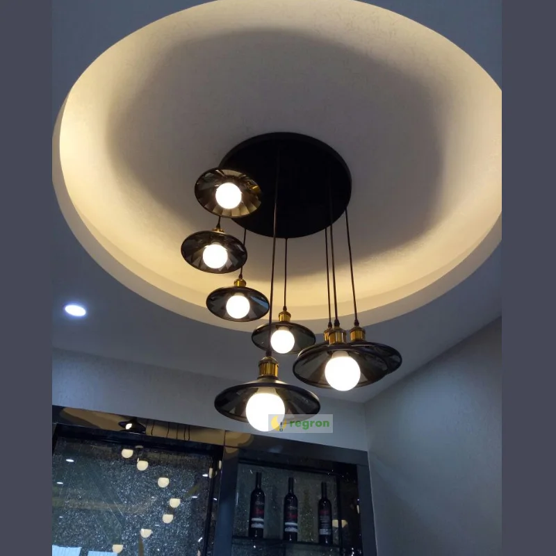Скандинавский винтажный подвесной светильник s для ресторана светодиодная