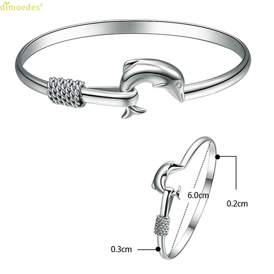 Горячая новинка 2018 Европейская мода ювелирные изделия твердый Дельфин застежка
