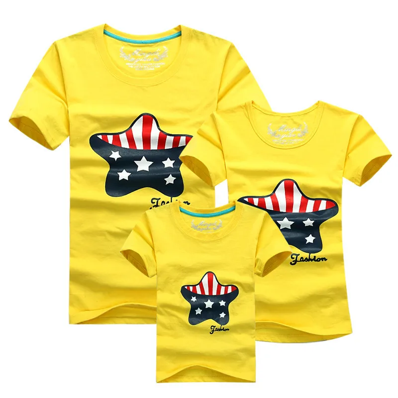 1 предмет Одинаковые комплекты для семьи с героями мультфильмов Футболка 9 цветов