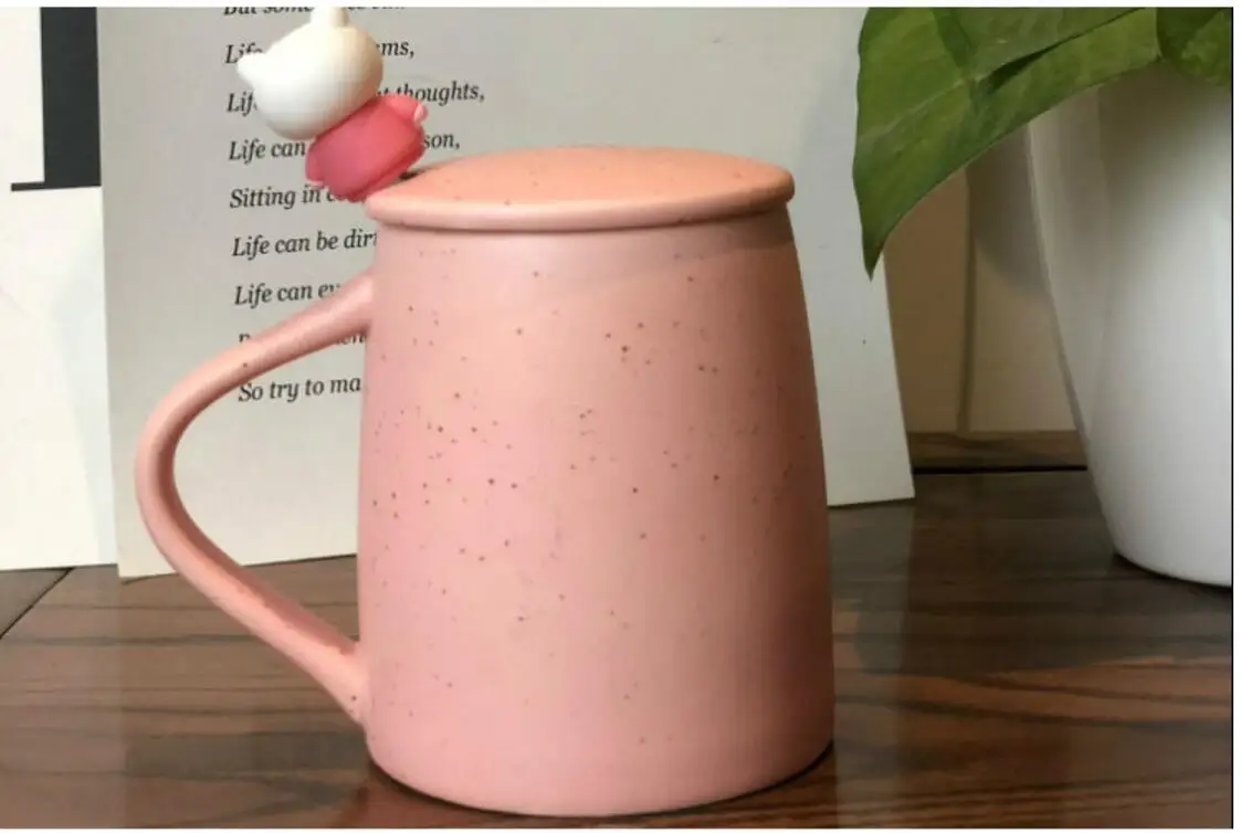 1 шт. мультяшная керамическая Милая кофейная кружка Дораэмон с крышкой ложки | Дом