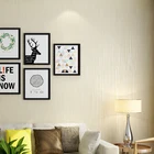 Современные полосатые нетканые обои, однотонные, с 3D тиснением, для гостиной, кабинета, спальни, ТВ, фоновые обои, декор бежево-серого цвета