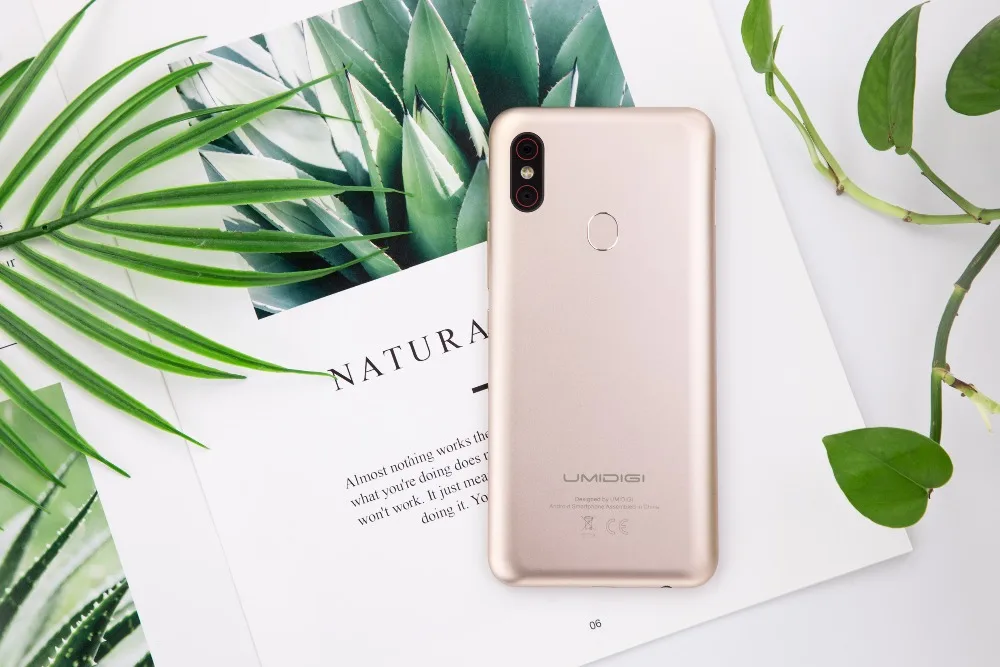 UMIDIGI F1 6,3 ''FHD+ Android 9,0 мобильный телефон 4 ГБ 128 ГБ Helio P60 Восьмиядерный сканер отпечатков пальцев NFC FCC Dual SIM 16 МП смартфон
