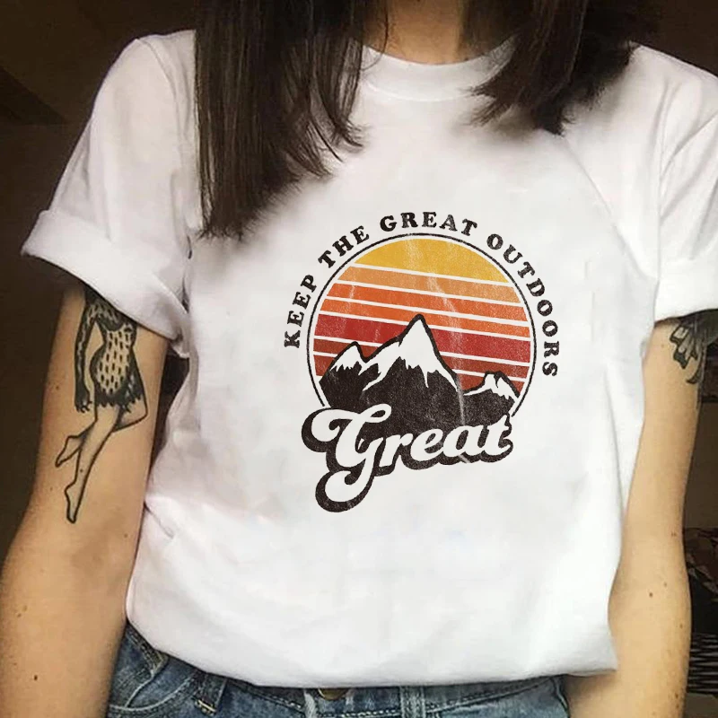 Женская одежда с принтом летняя модная женская футболка коротким рукавом