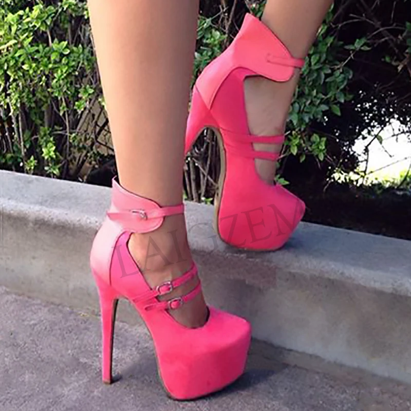 Женские босоножки на высоком каблуке с ремешком щиколотке|Женские туфли| |