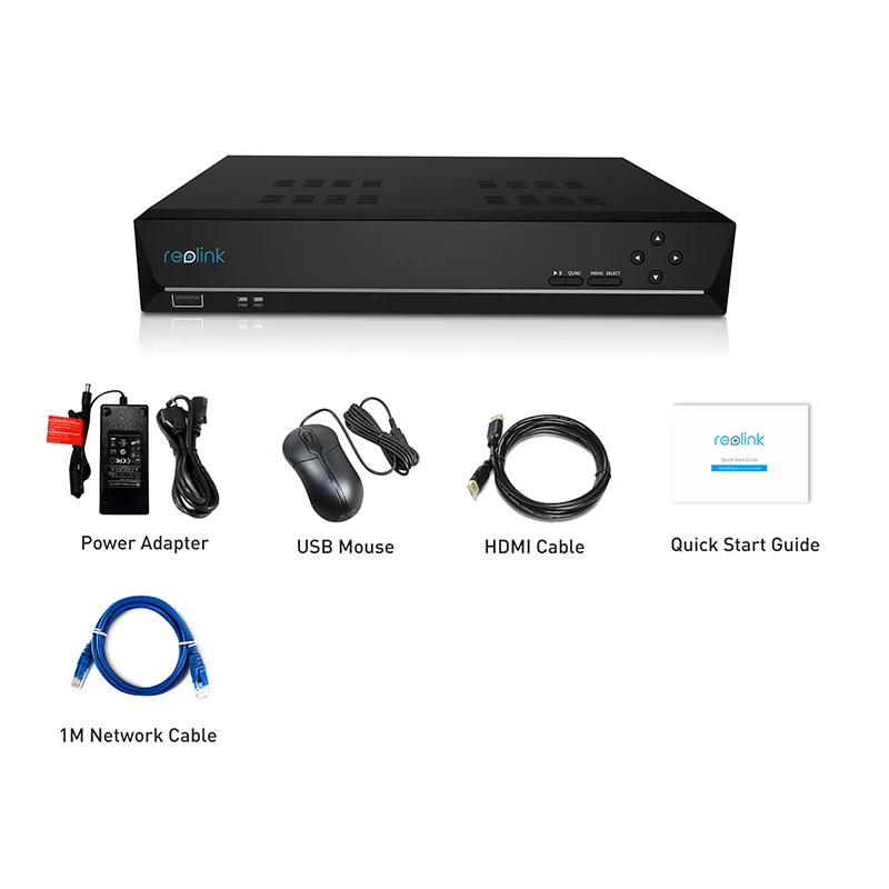 Reolink 8ch NVR 4MP 5MP HDD 24/7 запись только для Reolink HD IP камеры видео-Рекордеры RLN8-410-NO HDD