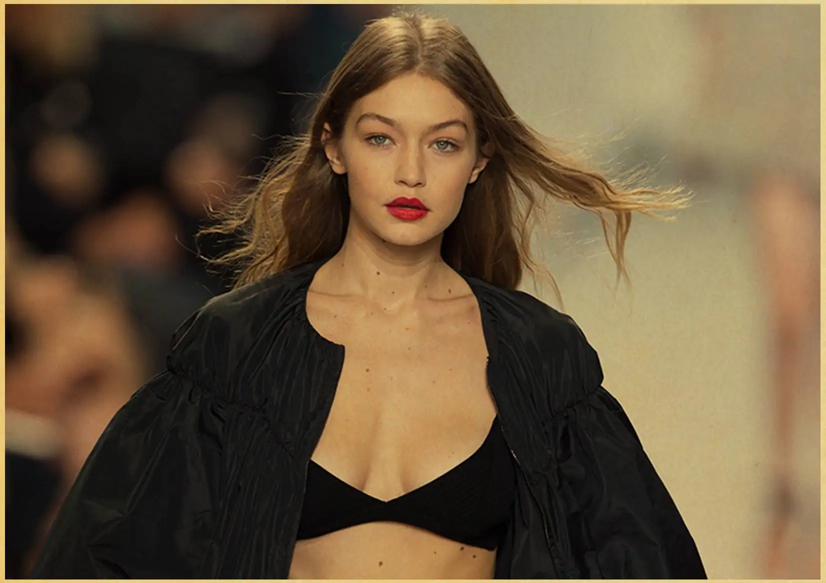 E015 Gigi Hadid декоративная живопись/крафт-бумага/украшение стены/Бар плакат/Ретро плакат - Цвет: E015