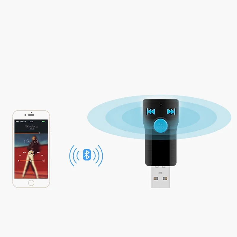 USB Bluetooth Handsfree ТЕЛЕФОН передатчик Музыка Аудио Стерео адаптер приемник автомобиля