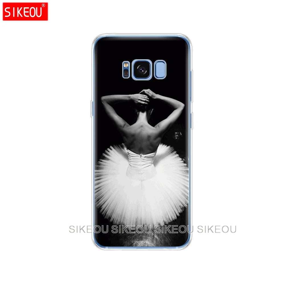 Силиконовый чехол для Samsung Galaxy S9 S8 S7 S6 edge S5 S4 S3 PLUS телефона бролок балерина