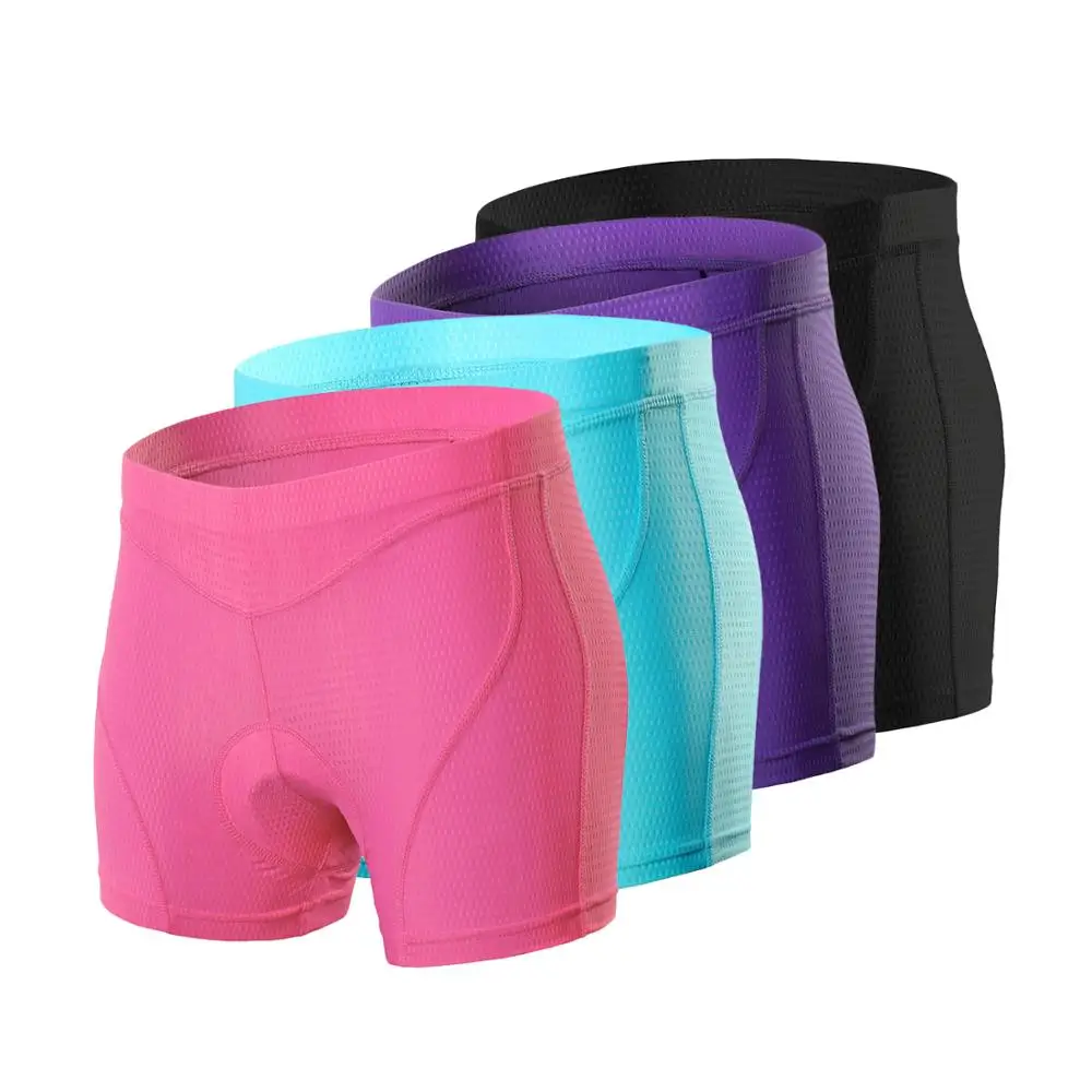 

ARSUXEO Women Cycle Underwear 3D Padded Bicycle Bike Shorts Silicone Foam Gel Anti-Sweat Breathable Cycle Short Underwear