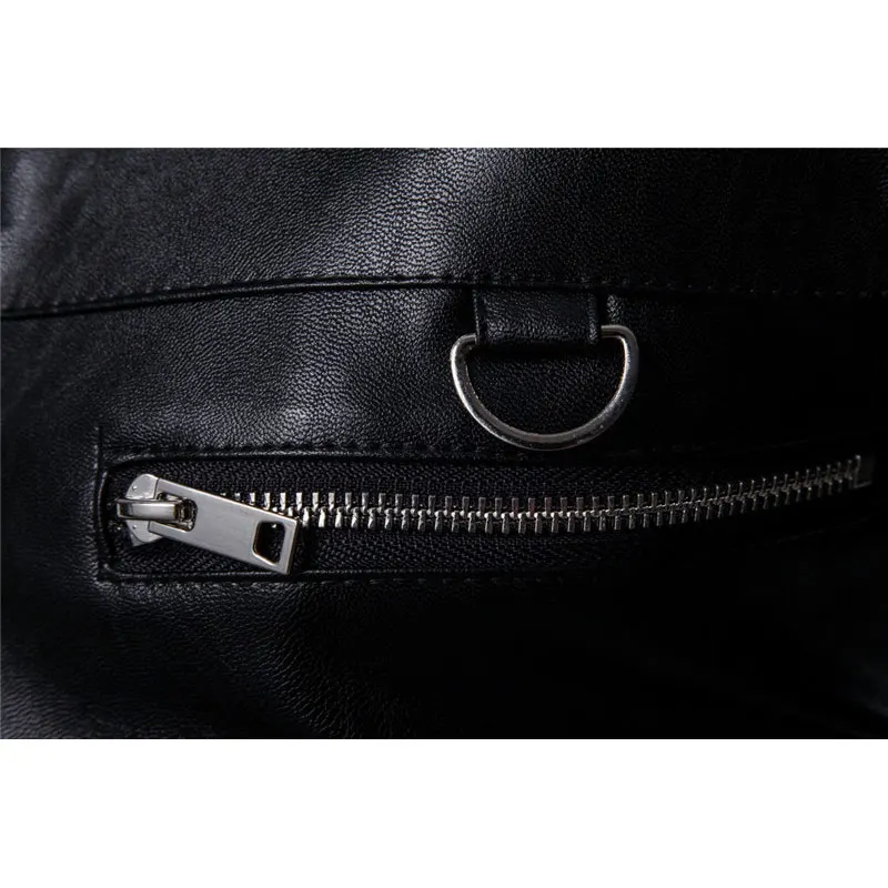 Новинка 2019 Мужская локомотивная кожаная Красивая Искусственная куртка пальто