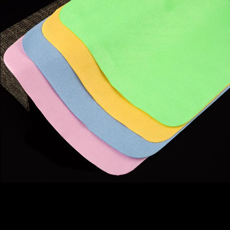 Бесплатная доставка 15x18 см цветные Линзы для очков салфетка очистки из