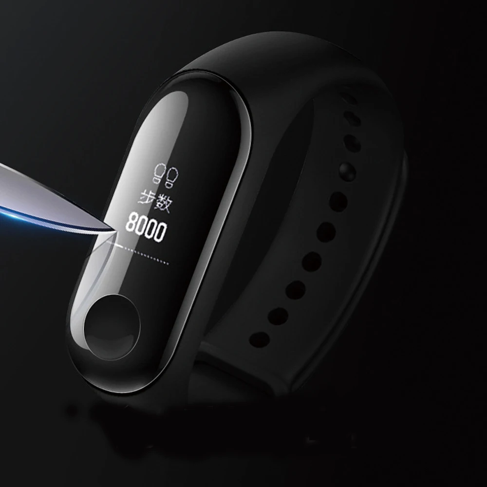 2 шт. Защитная пленка для Xiaomi Mi Band 3/Группа смарт браслет полное покрытие защитные - Фото №1