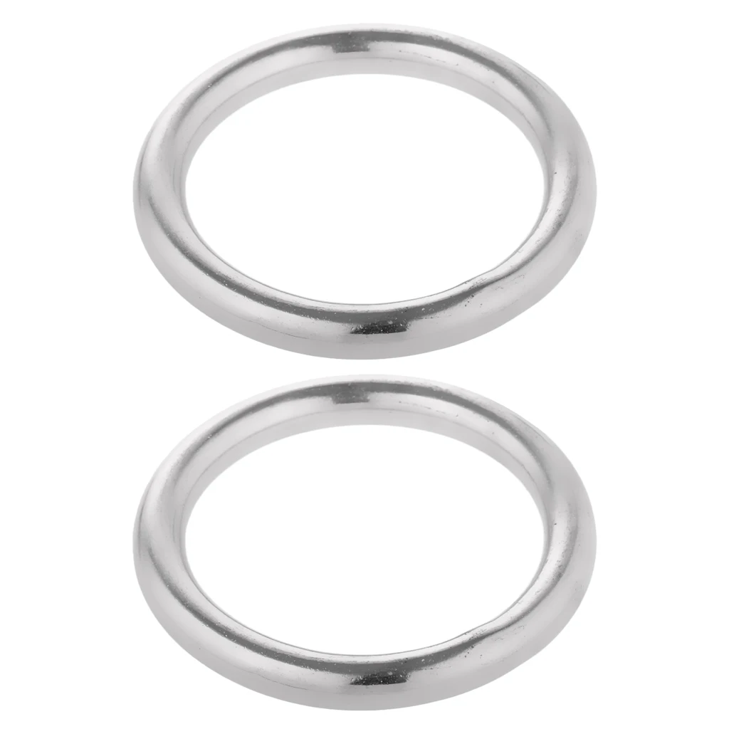 2 шт./компл. гладкое полированное уплотнительное кольцо из нержавеющей стали