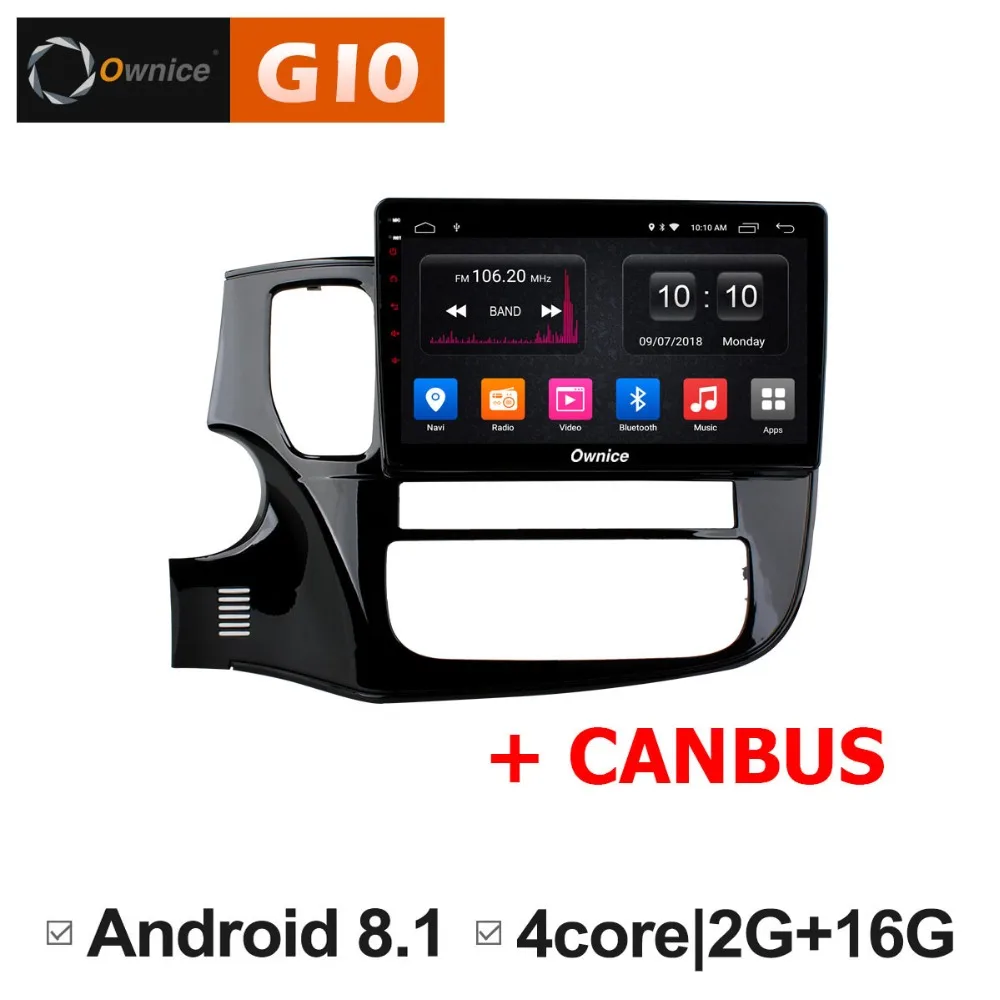 HD 2 ГБ ОЗУ + 16 Гб ПЗУ Android 8 1 четырехъядерный dvd плеер для автомобиля Mitsubishi Outlander 2013