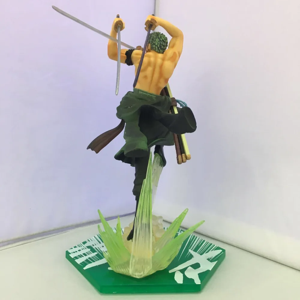 Huong Аниме Фигурка 19 см цельные Figuarts Roronoa Зоро Gokutora Охота ПВХ фигурка Коллекционная