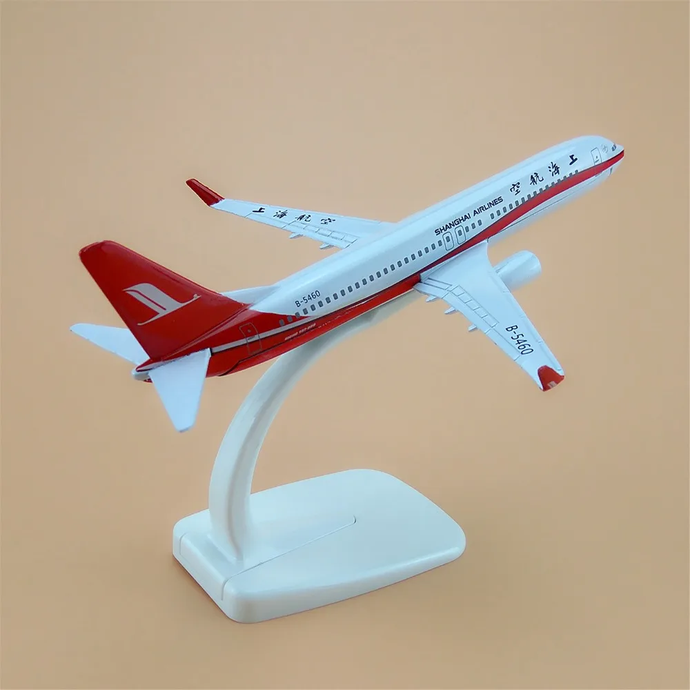 16 см сплав металла воздушный Китай Шанхай Модель самолетов Boeing 737 800 B737 модель