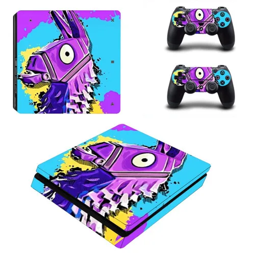 2 НОВАЯ тонкая наклейка для PS4, предназначенная для игровой консоли 4 Slim и 2 контроллера, Виниловая наклейка - Цвет: 2