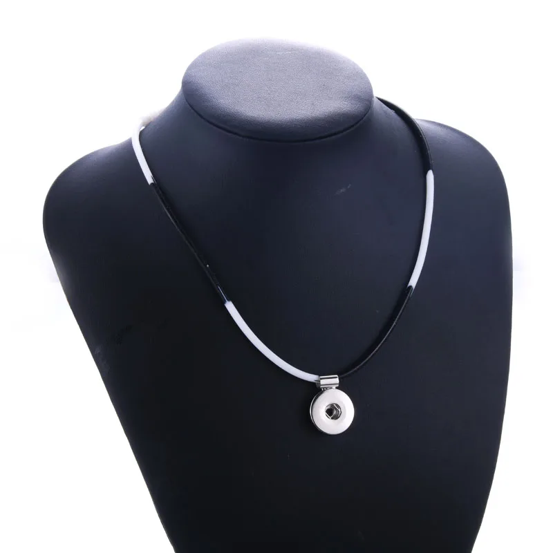 New Snaps jewelry elastic force rubber Simple style Necklace fit 18mm Snap women Pendant Necklaces fashion | Украшения и