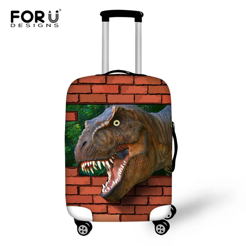 FORUDESIGNS/с изображение акулы или динозавра путешествия защитный чехол на чемодан