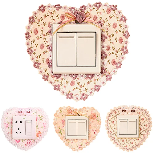 Новое поступление бытовой цветок ткани кружева любовь переключатель