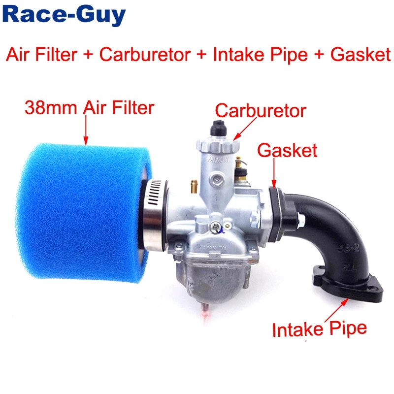 Карбюратор Mikuni VM22 Carb + воздушный фильтр впускная труба Mainfold прокладка для