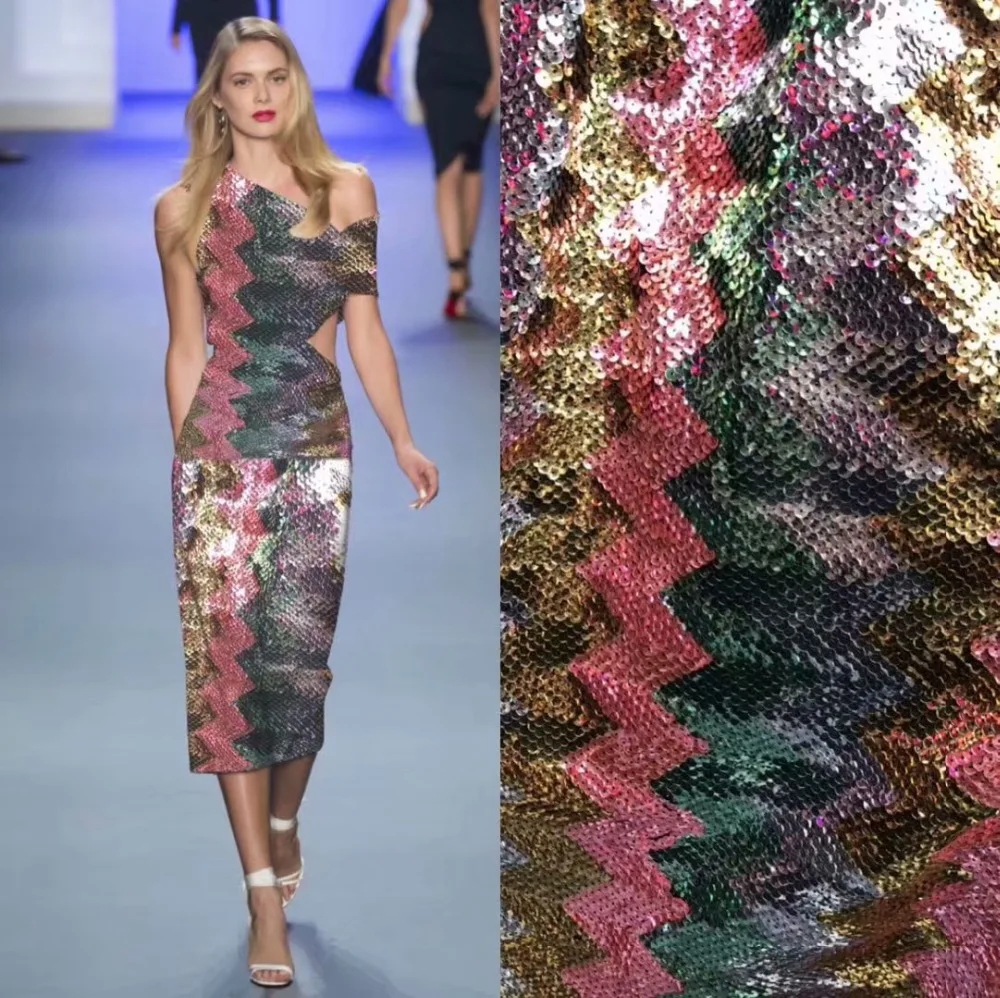 2018 высококачественное французское нигерийское Сетчатое кружево с блестками