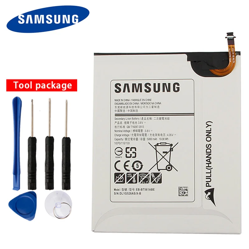Оригинальный аккумулятор Samsung высокого качества для GALAXY Tab E T560 T561 EB BT561ABE 5000