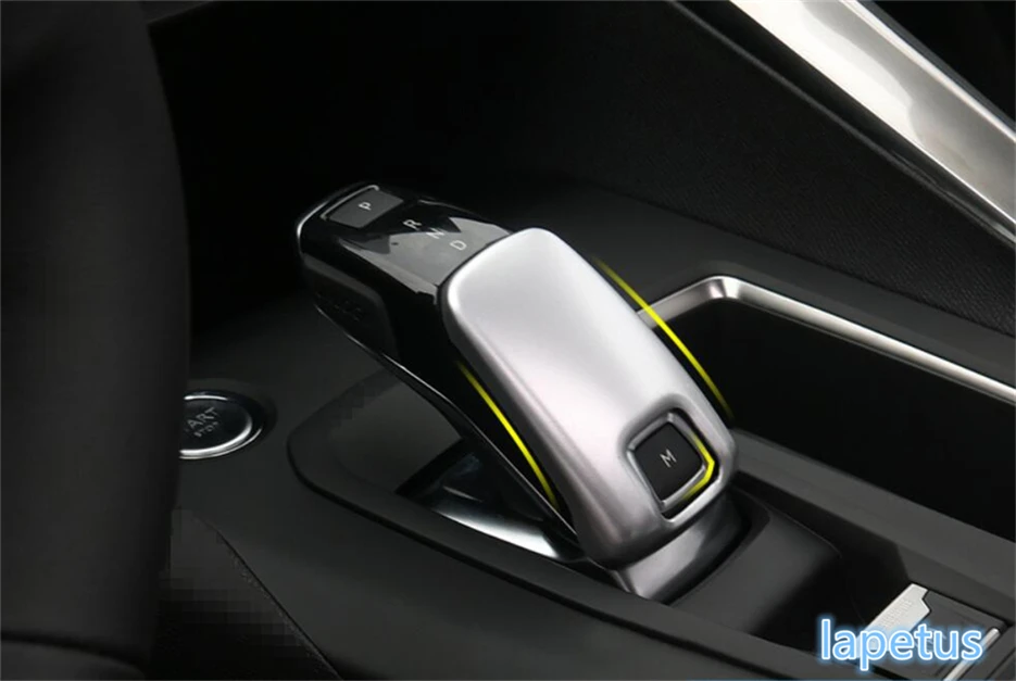 

Lapetus Gear Head Shift Knob Decoration Frame Cover Trim Matte / Carbon Fiber Style Fit For Peugeot 5008 GT 2017 - 2022 ABS