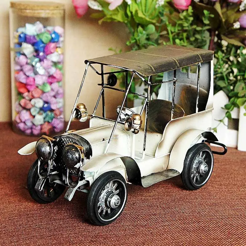Metal Craft Vintage Car Model Collection Home Decoration Office Desk Decor Iron Accessories | Дом и сад