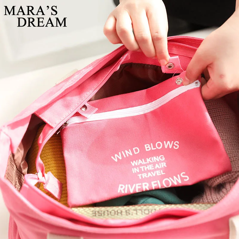 

Mara's Dream Women travel bag large capacity canvas multifunction zipper Women bag casual trend Women storage bag