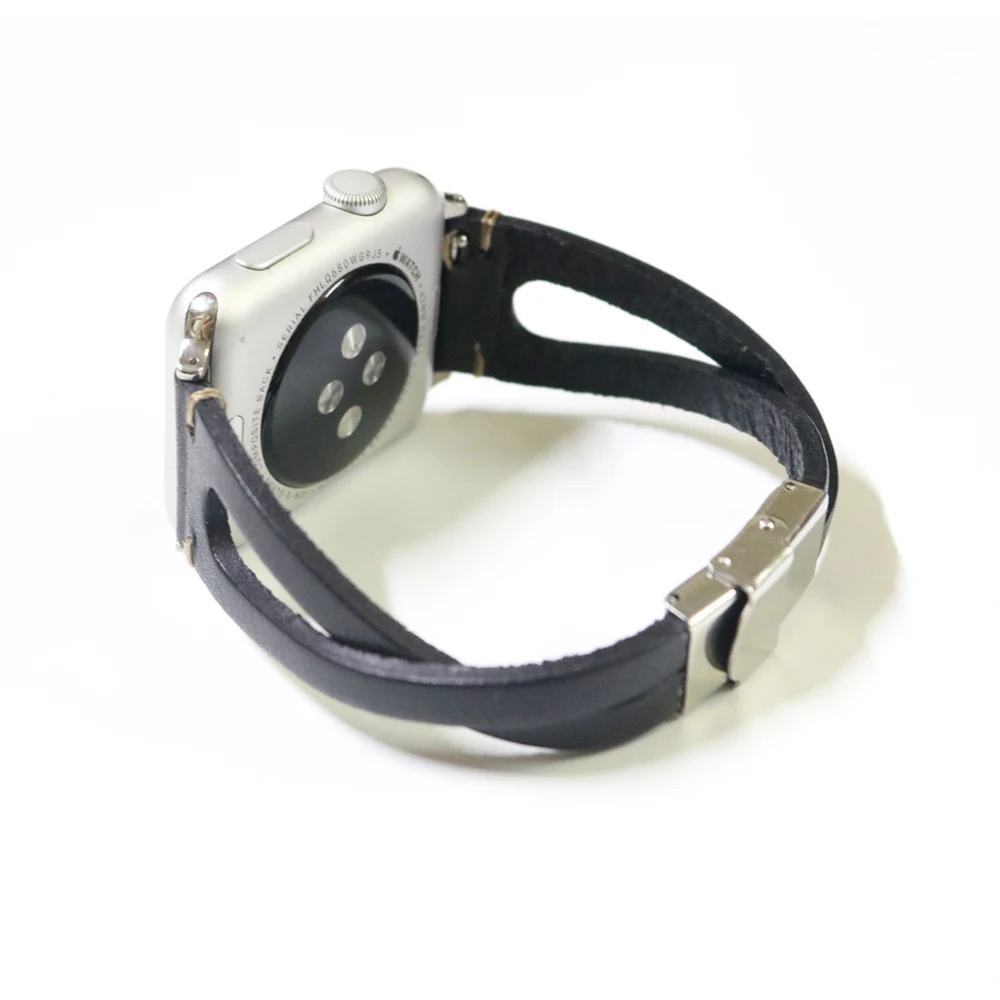 Браслет Etsy для Apple Watch Band 38 мм 40 Series 2 3 4 5 6 SE ремешок из натуральной воловьей кожи