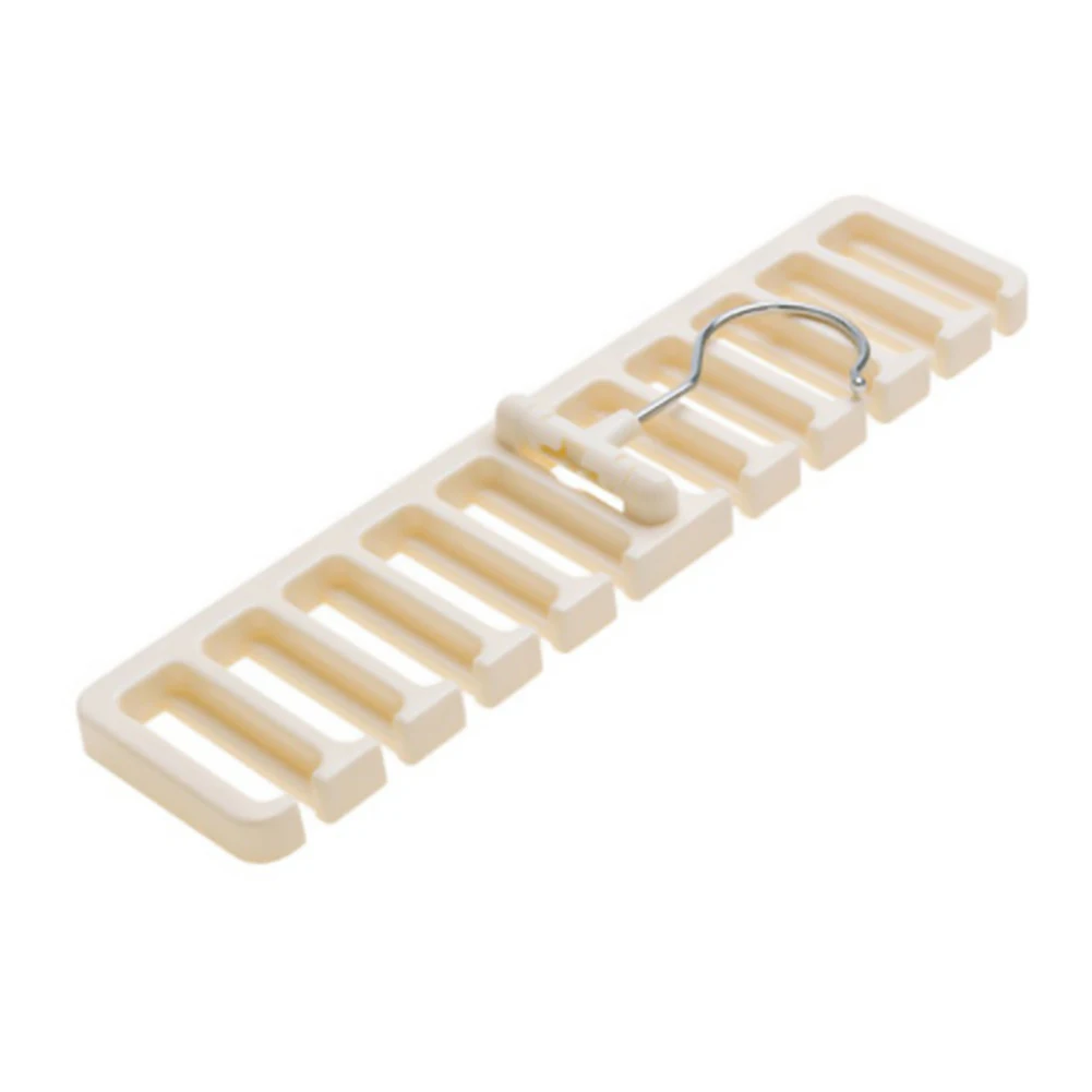 Space Saving Multi Compartment Closet Belt Rack Sturdy Wardrobe Organizer With Iron Hook Orderly Tie Scarf Store ABS | Дом и сад