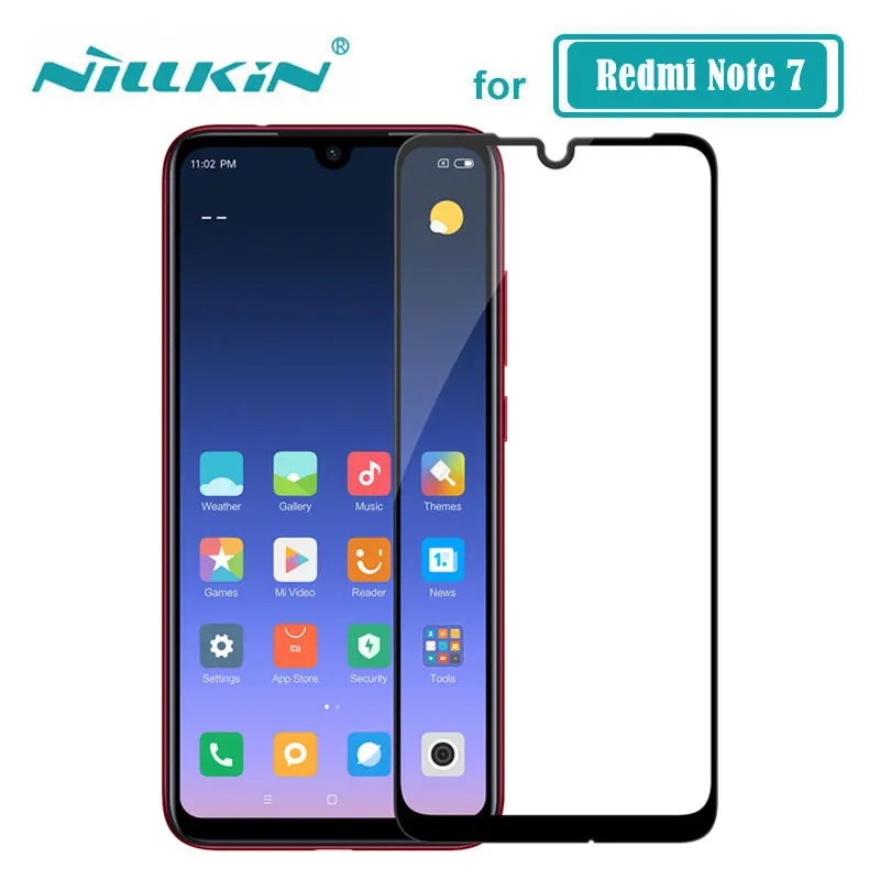Redmi Note 7 стекло Nillkin CP + полное покрытие экрана протектор закаленное для Xiaomi 9S 10S 8 9 10