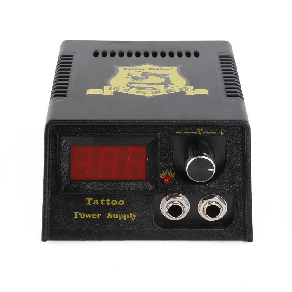 Solong Tattoo профессиональная цифровая Татуировка Электропитание ножка+ педаль+ зажим Шнур тату принадлежности P142-3