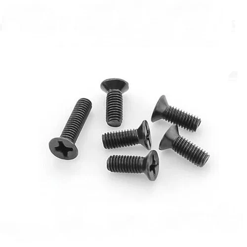 

Wkooa M1.2 M1.4 M1.6 M2 M2.5 M3 Screws Black Computer Screws Flat Cuntersunk Head Phillips Drive Steel Pack 1000