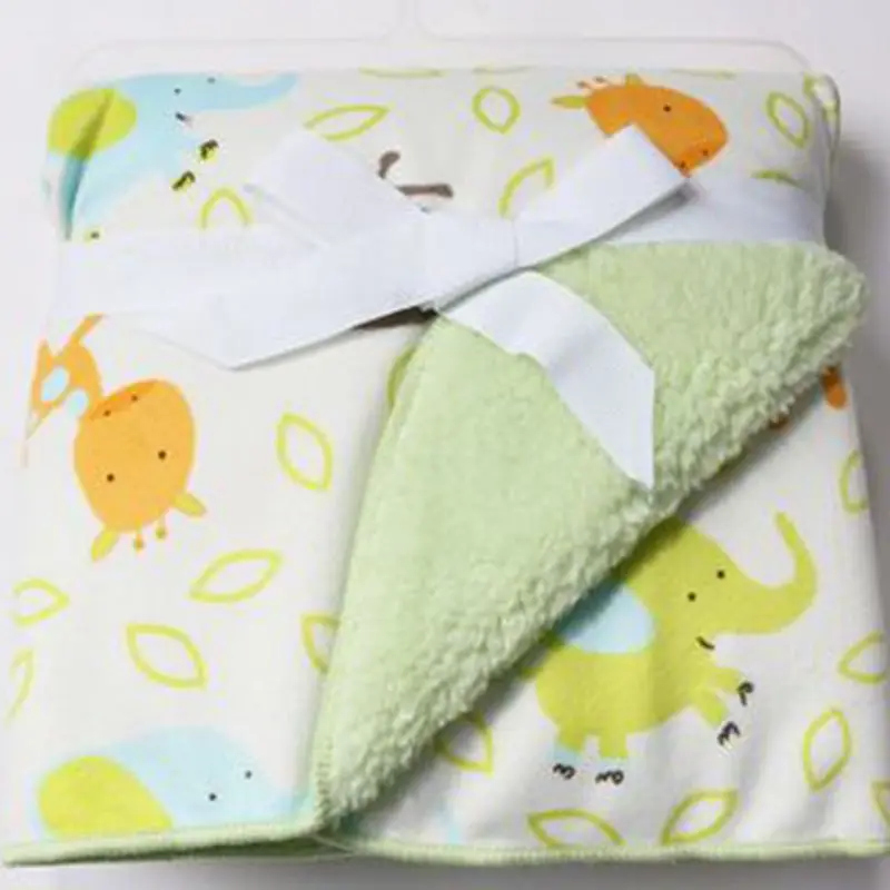 Плюшевое детское одеяло из кораллового флиса Пеленальное Одеяло для