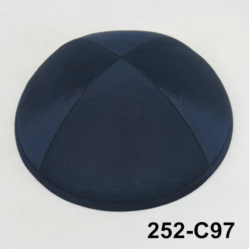 252c97 Poly Silk Kippah 19 см kippot kippa yarmulkes Skullies& Beanies еврейская Кепка kipot kipah - Цвет: 252c97