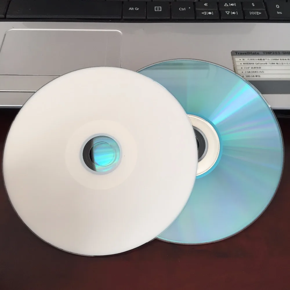 Wholesale 50 Discs 100% Authentic Grade A++ 52x 700MB Printable CD-R Blue Disc